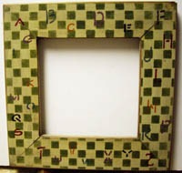 Checkered with Alphabet Frame